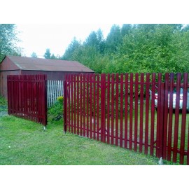 Штакетный металлический забор